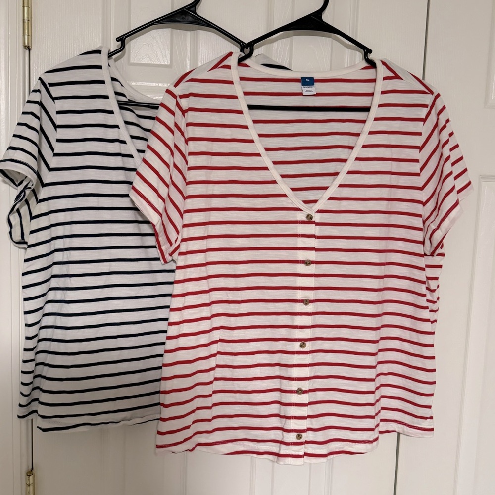 Old Navy striped shirts